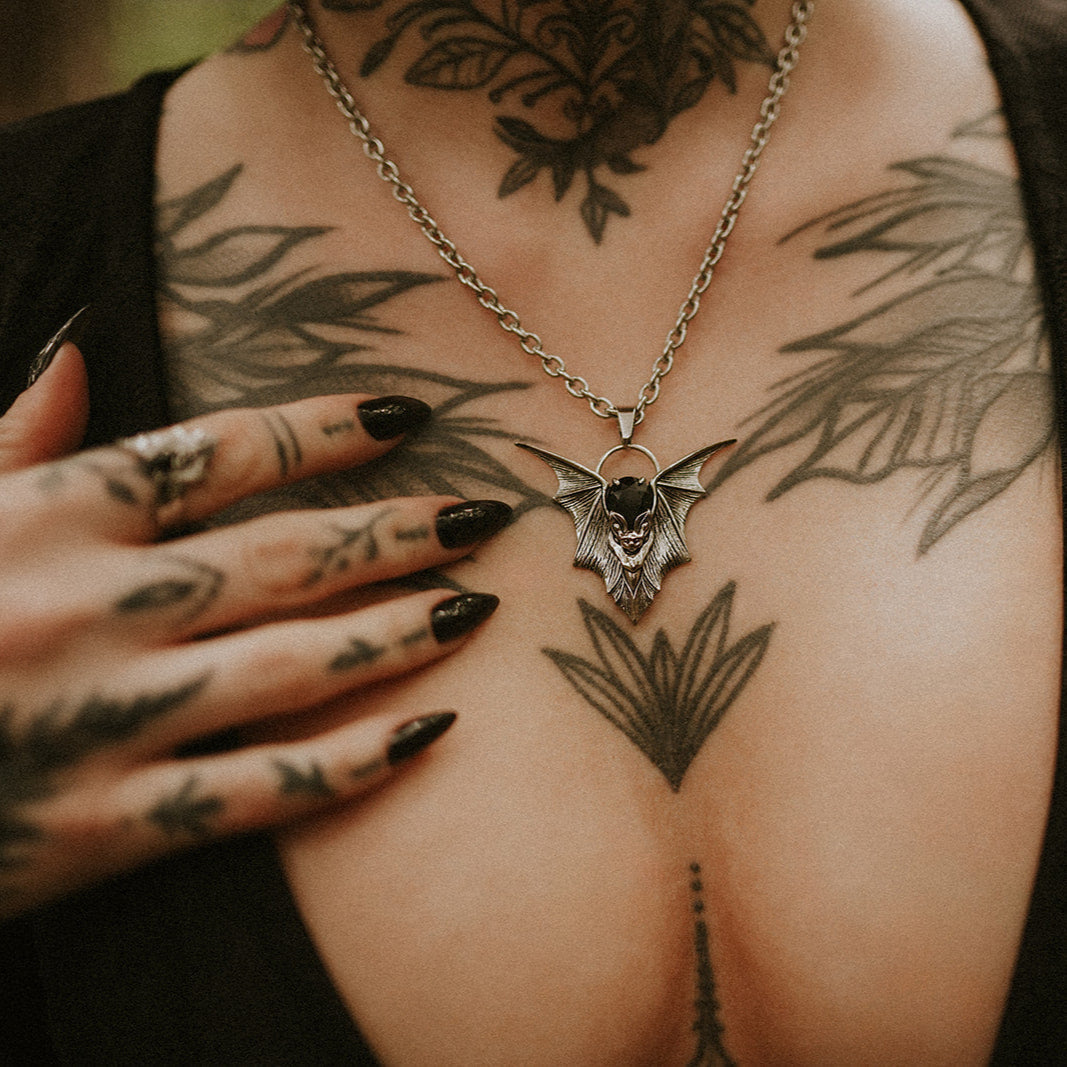 Nightshade Bat Necklace