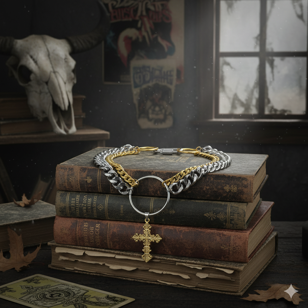 Chaos cross necklace