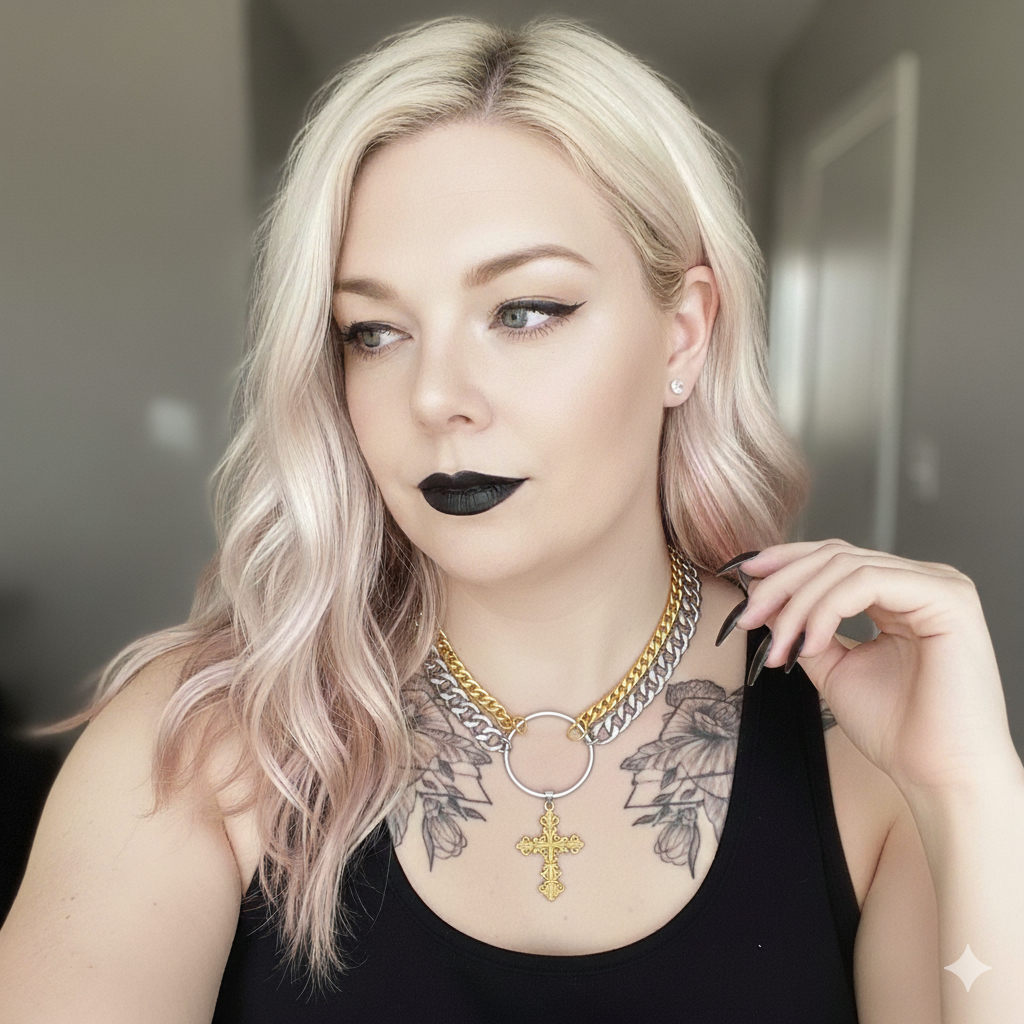 Chaos cross necklace