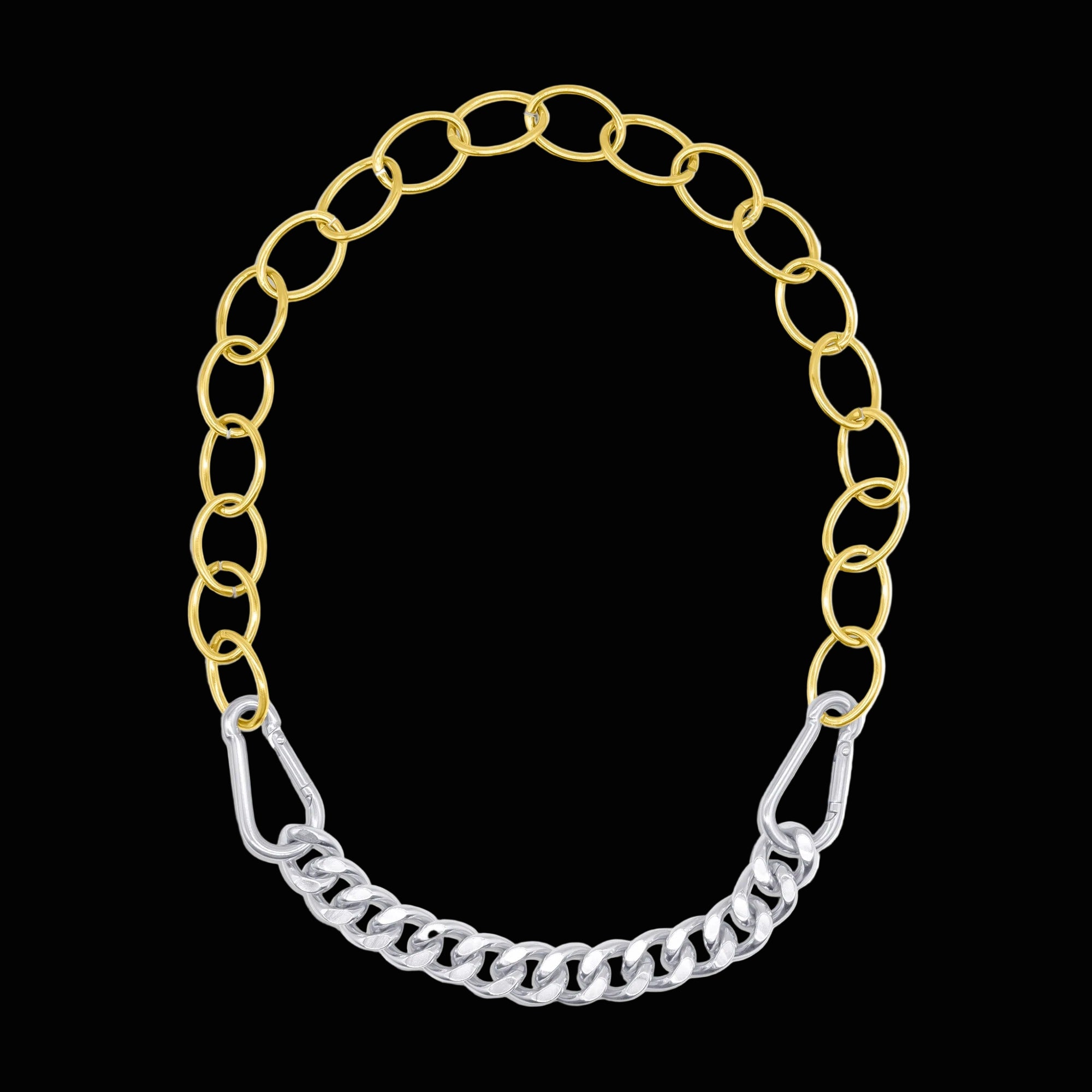 Anarchy Mixed Metal Necklace